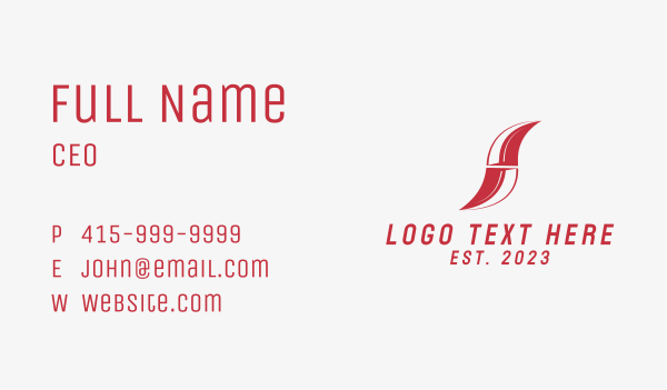 Letter S Company Business Card Design Image Preview