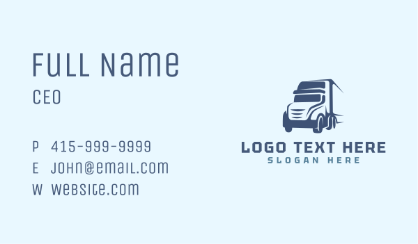Transport Vehicle Truck Business Card Design Image Preview