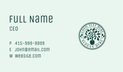 Landscaping Garden Shovel Business Card Image Preview