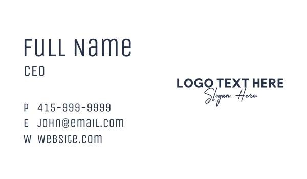 Stylist Clothing Wordmark Business Card Design Image Preview