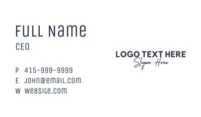 Stylist Clothing Wordmark Business Card Image Preview