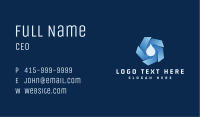 Water Droplet Whirlpool Business Card Image Preview