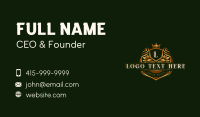 Premium Crown Crest Business Card Preview