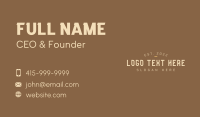 Vintage Masculine Bar Business Card Preview