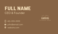 Vintage Masculine Bar Business Card Design