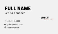 Asian Oriental Wordmark Business Card Image Preview