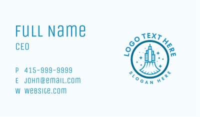 City Cleaning Service Business Card