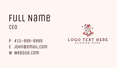 Pet Cat Veterinary Business Card Image Preview