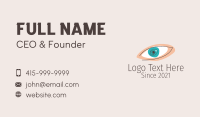 Minimalist Eye Clinic  Business Card Image Preview