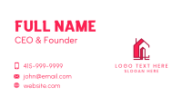 Red House Letter Business Card Design