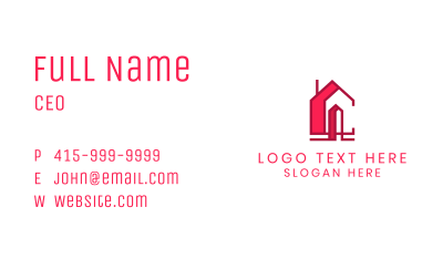 Red House Letter Business Card Image Preview