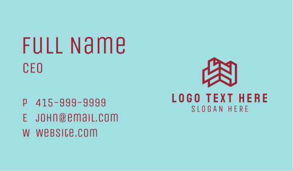 Red Brick House Abstract  Business Card Design Image Preview
