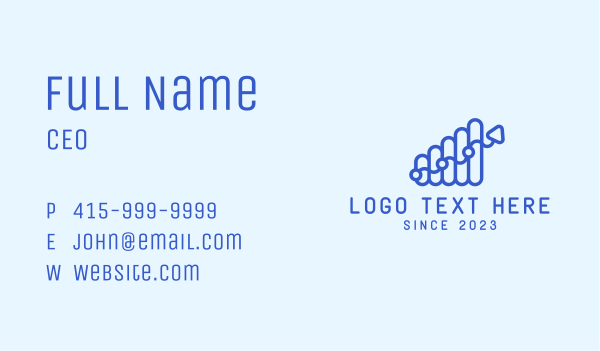 Statistic Graph Arrow Business Card Design Image Preview