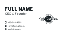 Vintage Badge Wordmark  Business Card Image Preview