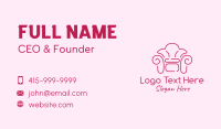 Fancy Pink Couch Business Card Design