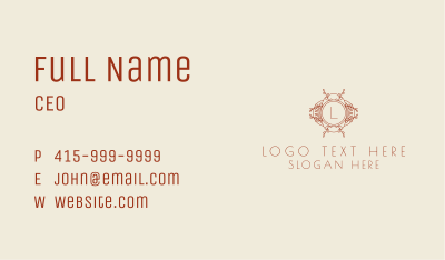 Natural Herb Letter Business Card Image Preview