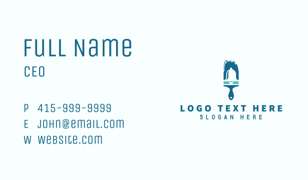 Bell Paint Brush Business Card Design Image Preview