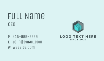 Software Programming Cube Business Card Image Preview