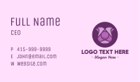 Purple Tulip Business Card Image Preview