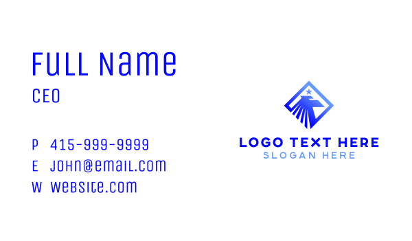 Star Eagle Airport Business Card Design Image Preview