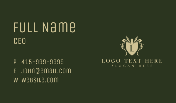 Floral Landscaping Shovel Business Card Design Image Preview