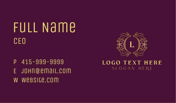 Expensive Royal Crest Business Card Design Image Preview