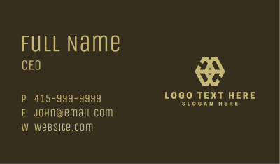 Abstract Hexagon Company Business Card Image Preview