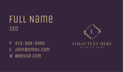 Organic Floral Salon Business Card Image Preview