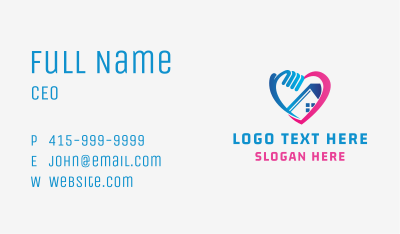 Heart House Charity Business Card Image Preview
