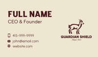 Brown Farm Goat  Business Card Image Preview