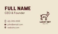 Brown Farm Goat  Business Card Image Preview