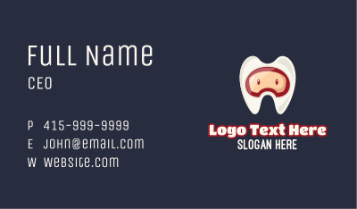 Tooth Helmet Dental Business Card Image Preview