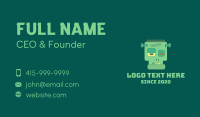 Spooky Frankenstein Head Business Card Image Preview