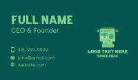 Spooky Frankenstein Head Business Card Design