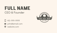 Lumberjack Logging Saw Business Card Image Preview