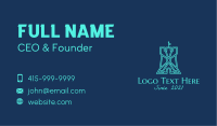 Gaming Fortress Castle  Business Card Design