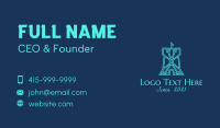 Gaming Fortress Castle  Business Card Design