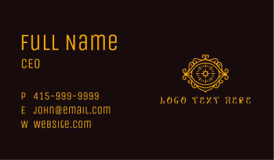 Ornament Star Eye Business Card Image Preview