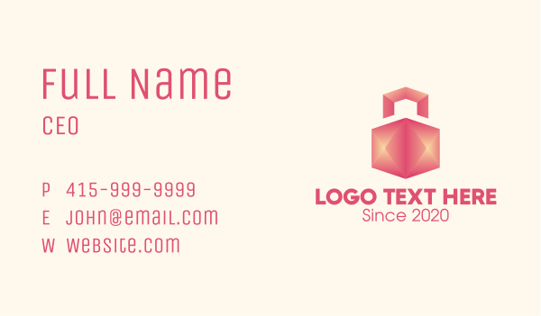 3D Home Package Delivery Business Card Design Image Preview