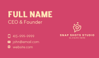 Love Camera Chat Business Card Image Preview