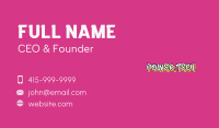 Colorful Graffiti Wordmark Business Card Image Preview