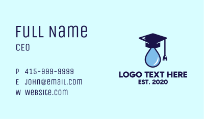 Graduated Droplet Business Card