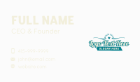 Vintage Sports Wordmark Business Card Preview