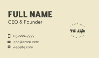 Fashion Script Wordmark Business Card Image Preview
