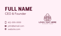Fashion Handbag Accessory Business Card Preview