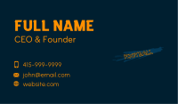 Funky Graffiti Wordmark Business Card Image Preview