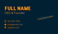 Funky Graffiti Wordmark Business Card Image Preview