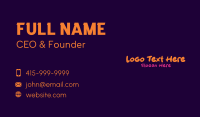 Playful Business Wordmark Business Card Image Preview