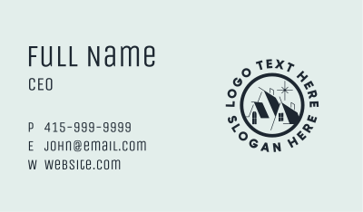 Roof Residence House Repair Business Card