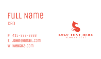 Orange Fox Hunt Business Card Image Preview